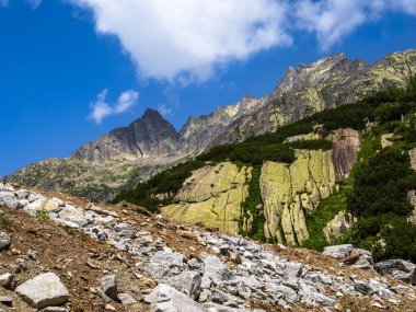 Sonbaharda İsviçre 'de Grimselpass Dağları