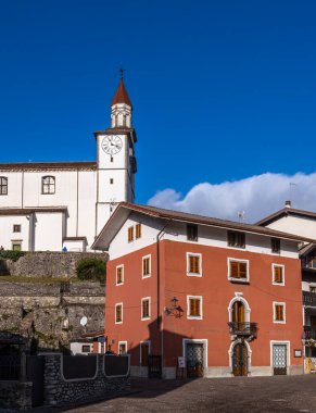 Sutrio, Italy - December 29, 2022: Sutrio is a village in the Province of Udine in the Italian region Friuli-Venezia Giulia