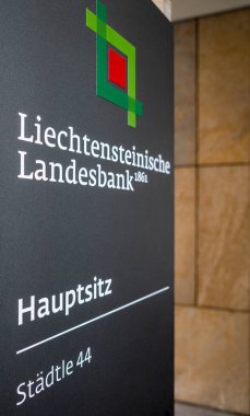 Vaduz, Liechtenstein - November 18, 2022: Liechtensteinische Landesbank AG was founded in 1861 and is a financial institution in the Principality of Liechtenstein. The state holds majority of shares