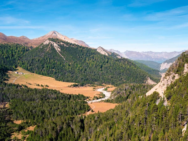 Parco Nazionale Svizzero Trova Nelle Alpi Retiche Occidentali Nella Svizzera — Foto Stock