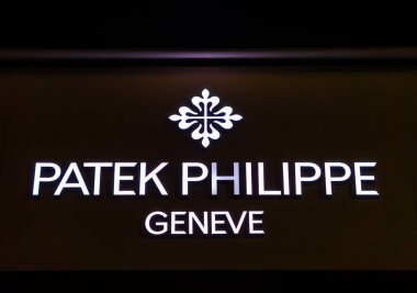 Frankfurt am Main, Almanya - 29 Ocak 2023: Patek Philippe, Geneve, dünyanın en eski saat üreticilerinden biridir.