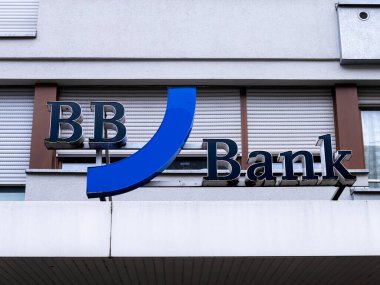 Singen, Almanya - 1 Mayıs 2023: BBBank modern bir özel müşteri bankasıdır. Almanya 'nın en büyük kooperatif bankalarından biridir..