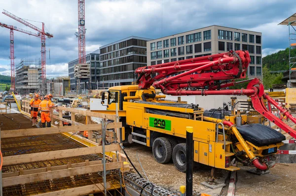 Stock image Liestal, Switzerland - May 10, 2023: Construction site at the railway station of Liestal, the capital of the Swiss canton of Basel-Land