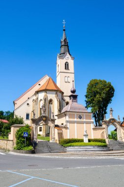 Ljutomer, Slovenya - 14 Temmuz 2023: Ljutomer 'deki Aziz John Kilisesi