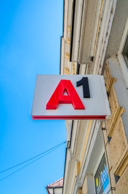 Ljutomer, Slovenia - July 14, 2023: A1 is a telecommunications company operating mobile networks.