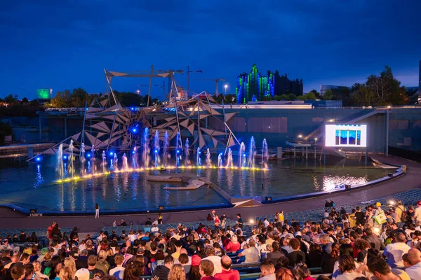 Poitiers France August 2023 Futuroscope Theme Park France Deals Media — Stock Photo, Image