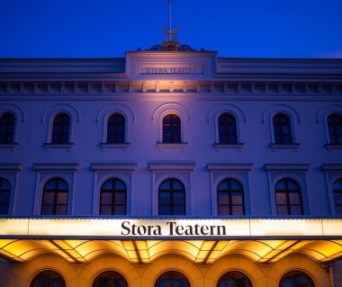 Gothenburg, İsveç - 29 Mayıs 2023: Stora Teatern İsveç 'in Göteborg şehrinde yer alan bir müzikal tiyatrodur. 1859 'da açıldı.