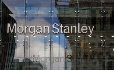 Londra, Birleşik Krallık - 26 Şubat 2024: Morgan Stanley, çok uluslu bir yatırım bankası ve finans hizmetleri şirketi