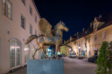 Memmingen, Almanya - 14 Mart 2024: Memmingen, Swabia 'nın Bavyera idari bölgesinde bir şehirdir..