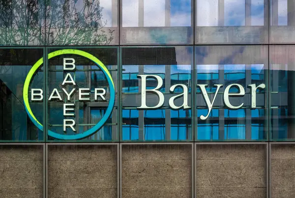 Βασιλεία Ελβετία Απριλίου 2024 Bayer Είναι Μια Γερμανική Πολυεθνική Φαρμακευτική — Φωτογραφία Αρχείου