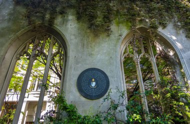 London, United Kingdom - April 29, 2024: St. Dunstan in the East Church Garden and Ruins. clipart