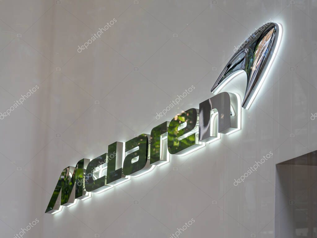 London, United Kingdom - June 25, 2024: McLaren is a renowned British automotive manufacturer known for producing high-performance sports cars