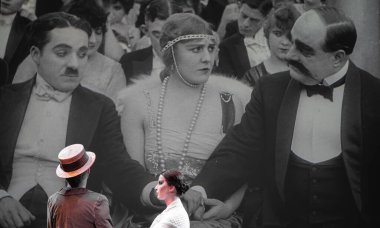 Vevey, İsviçre - 2 Ocak 2025: Charlie Chaplin 'in Stüdyosu' ndaki efsanevi film setlerinden sahne