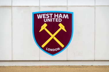 Londra, İngiltere - 13 Kasım 2024 - West Ham United Football Club Stratford, Londra merkezli profesyonel futbol kulübüdür..