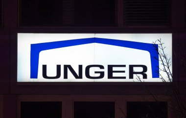 Innsbruck, Avusturya - 20 Mart 2025: Unger Stahlbau (Unger Steel Group) Avusturya 'nın önde gelen çelik fabrikalarından biridir.