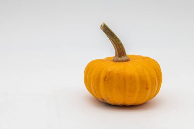 Beyaz bir arka plan üzerinde izole mini kabak.