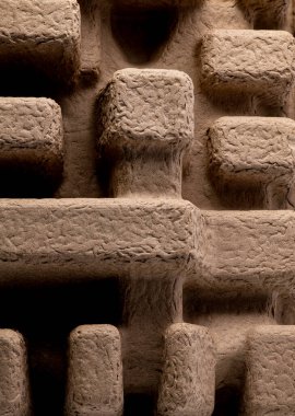 Bazı paketlemelerin soyut şekli ve dokusu.