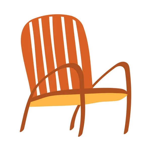 Scandinavian Garden Furniture Armchair — Stock Vector