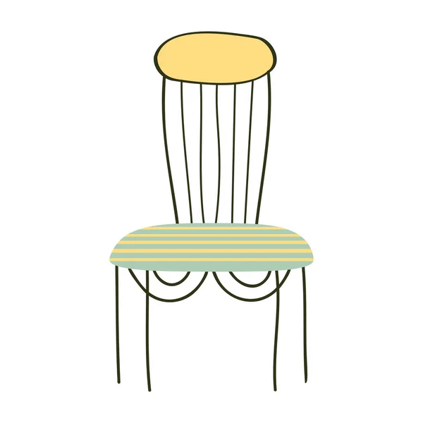 Scandinavian Garden Furniture Chair — Stock Vector