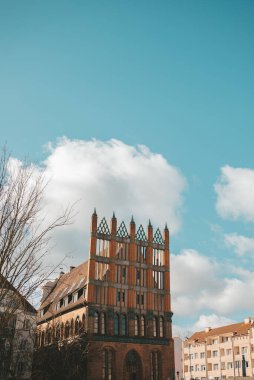 Stettin 'in binaları, caddeler