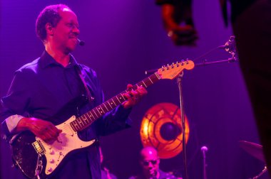 Cully Vaud Canton İsviçre - 09 Nisan 2025: The Band The Blackbyrds grubu İsviçre 'de Cully Jazz Festivali' nde sahne alıyor.