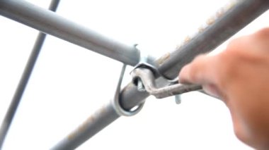 Kilitli çelik boru için U-bolt Çelik çapraz klempini çevir
