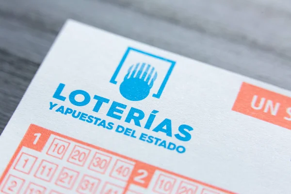 stock image Detail of a Loteria Primitiva ticket corresponding to Lotteries and bets of the Spanish State