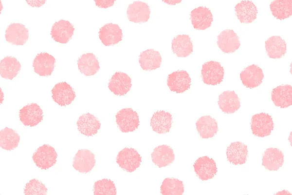 무작위로 점들은 솔기가 패턴입니다 분홍빛 물색은 스러운 패턴으로 그리죠 점들은 — 스톡 벡터