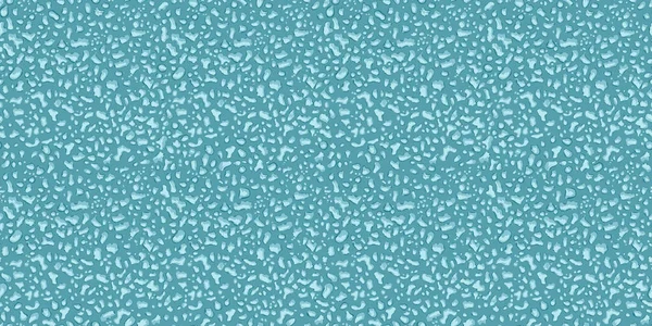 水はシームレスなパターンをドロップします 青い点 抽象的な塊 青い背景に小さな混沌としたランダムなドロップ ベクトル現実的な水の異なる形状 概要生地 ラッピングのためのシンプルなテクスチャ — ストックベクタ