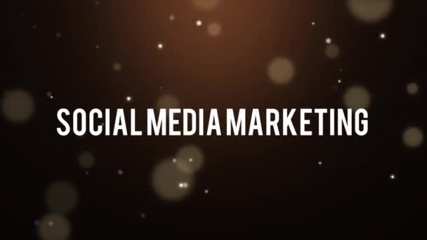 Social Media Marketing Mycket Bra För Marknadsföringsstrategier Medier — Stockvideo