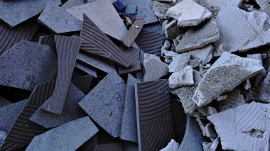 Yapı enkazının soyut arkaplanı