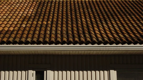 Крыша Деревянный Фасад Качестве Фона — стоковое фото