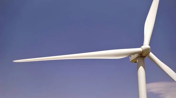 Windmolens Tegen Lucht Als Achtergrond Stockfoto