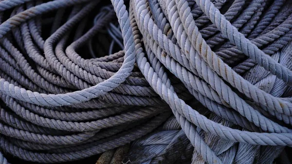 Rustic Industrial Fishing Ropes Background — Stock Photo, Image