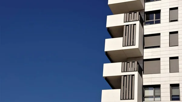 Moderne Balkons Tegen Lucht — Stockfoto