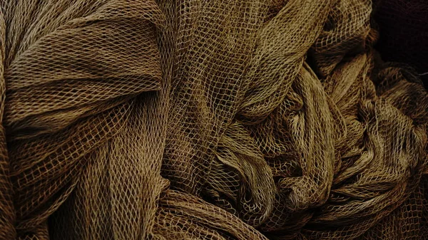 surface texture of fishing net waving as background