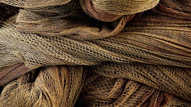 Arkaplan olarak balıkçı ağı dokusunun soyut arkaplanı