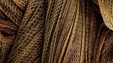 Arkaplan olarak balıkçı ağı dokusunun soyut arkaplanı