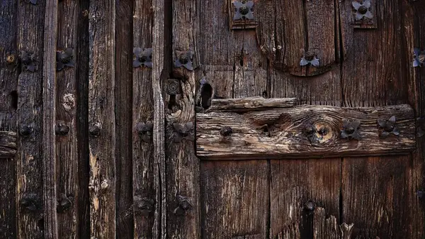 Παλιά Ξύλινη Υφή Πόρτα Φόντο — Φωτογραφία Αρχείου