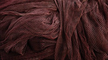 arka plan olarak istiflenmiş balık ağı dalgalanması