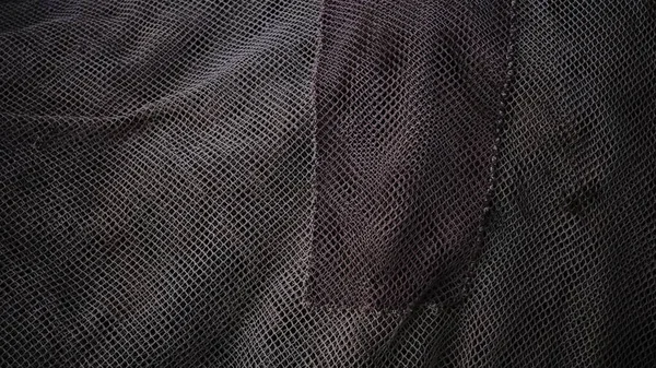 Patched Fishing Net Fabric Background — Stock Photo, Image