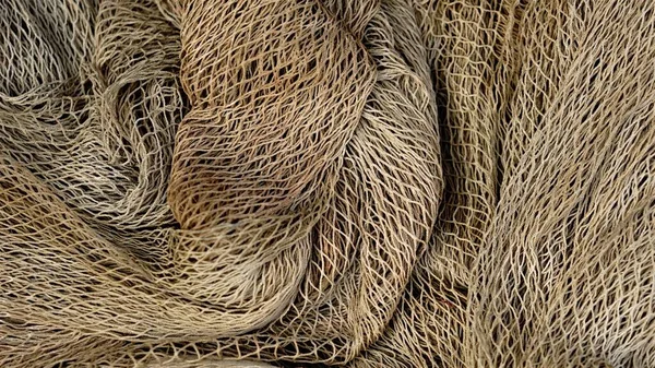 Rustikales Fischernetz Als Hintergrund — Stockfoto