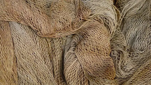 istiflenmiş balık ağlarının soyut arkaplanı