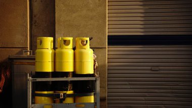 Endüstriyel ortamda gaz silindirleri