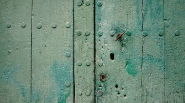 yeşil ahşap kırsal kapı arka planı