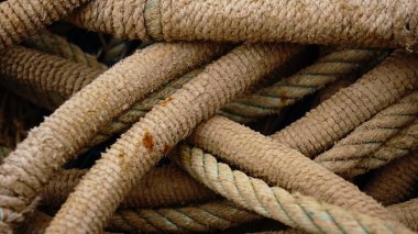 Kırsal halatların dalgalı dokusu