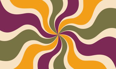 Retro background of the 70s. Abstract vintage background. Vector