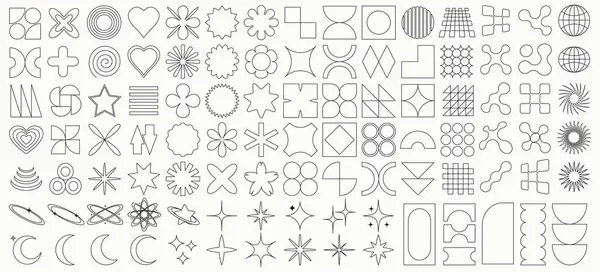 Gaddar geometrik soyut şekillerin vektör kümesi soyut modayı oluşturur.