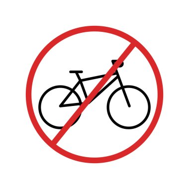Bisiklet parkı yok. İçki yasağı işaretleri. Düzenlenebilir felç. Vektör