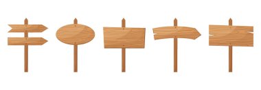 Kış Noel tahtası. Çerçeveler ve pankartlar direkte. Ok, yuvarlak ve dikdörtgen reklam panoları. Yol işaretleri. Vektör illüstrasyonu